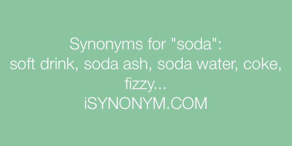 Synonyms soda