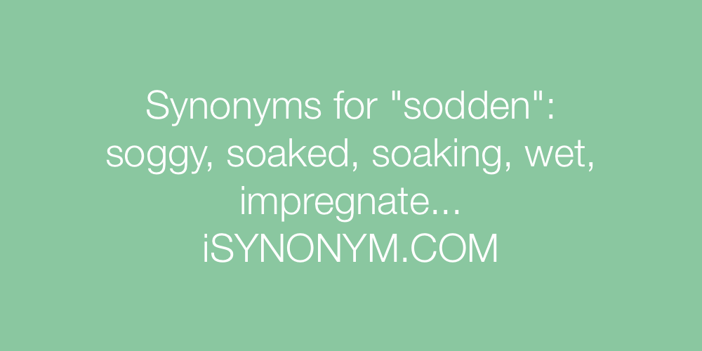 Synonyms sodden