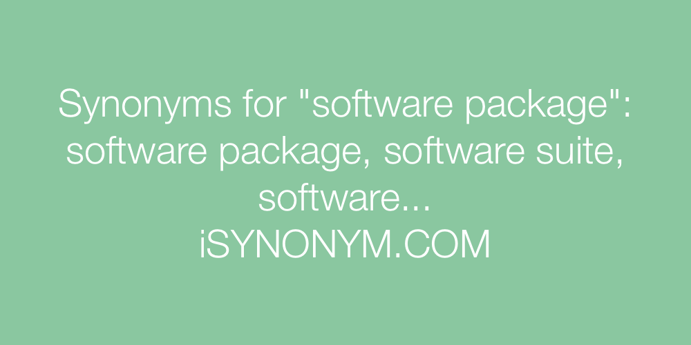 Synonyms software package