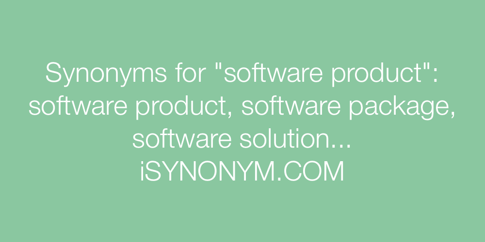 Synonyms software product