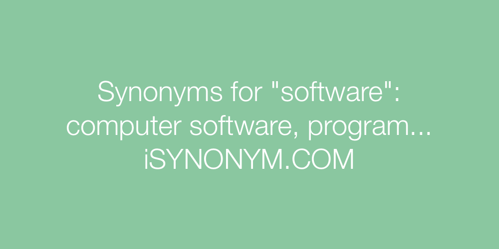 Synonyms software