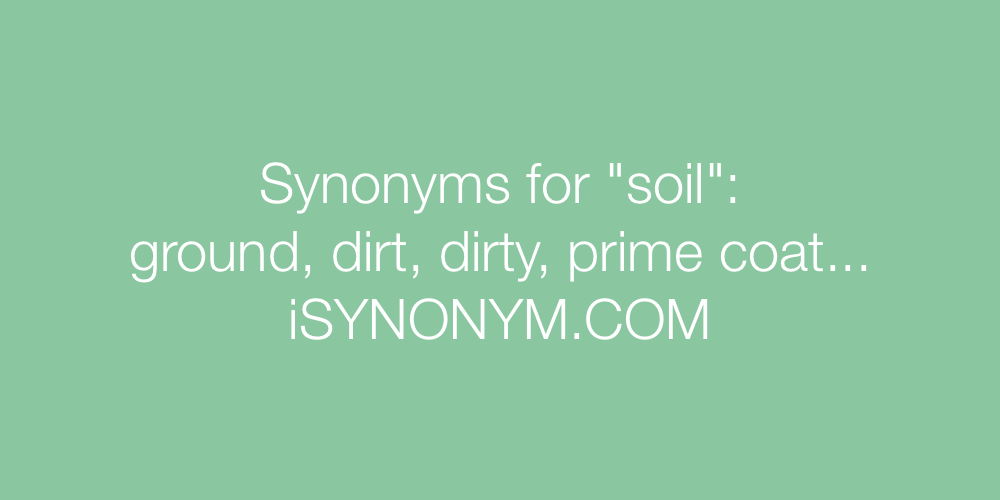 Synonyms soil