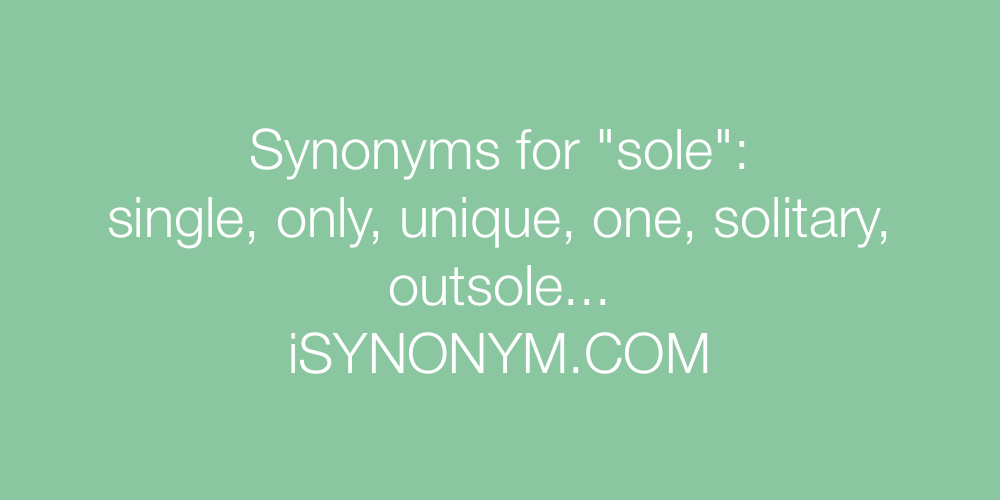 Synonyms sole