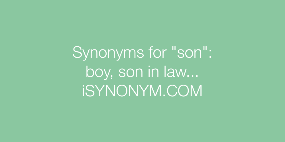 Synonyms son