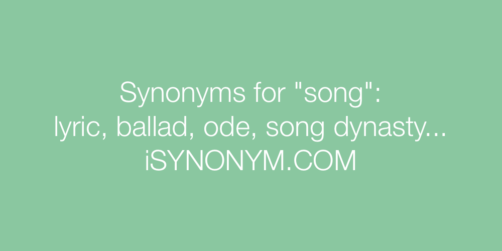 Synonyms song