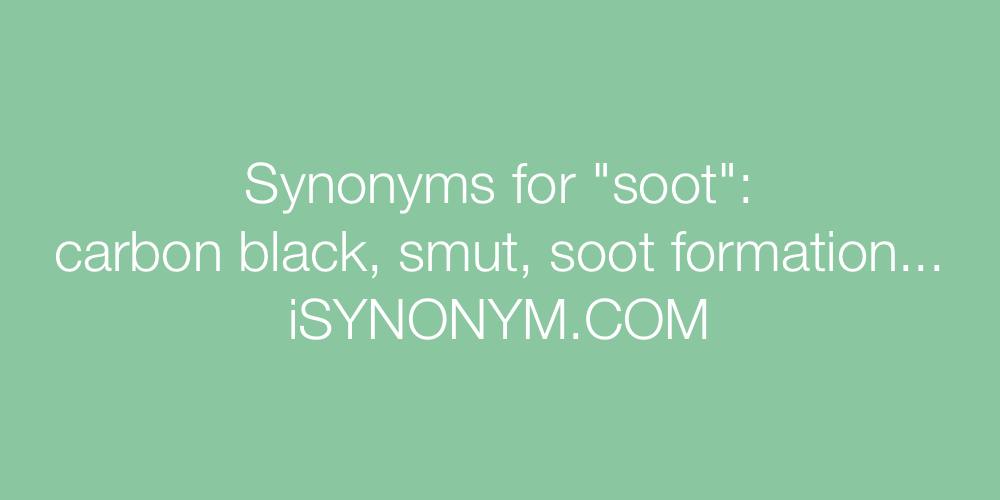 Synonyms soot