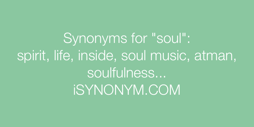Synonyms soul