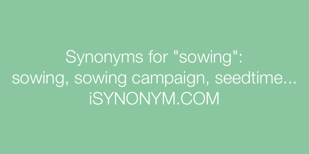 Synonyms sowing