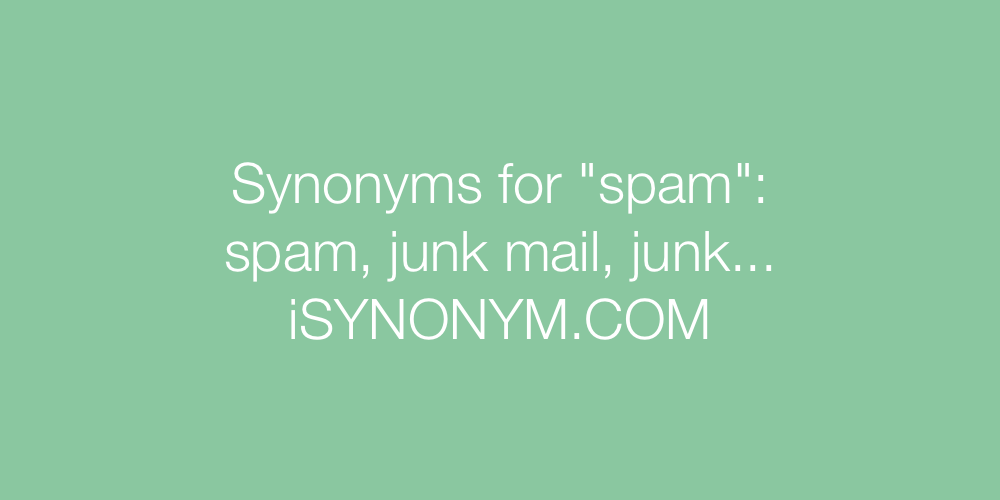 Synonyms spam