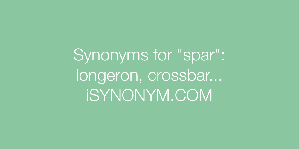 Synonyms spar