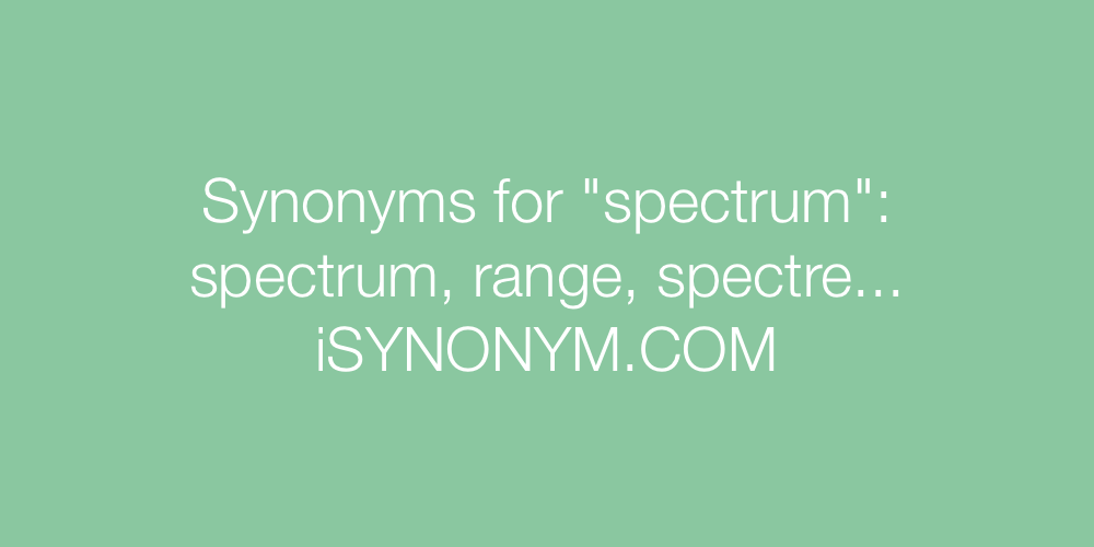 Synonyms spectrum