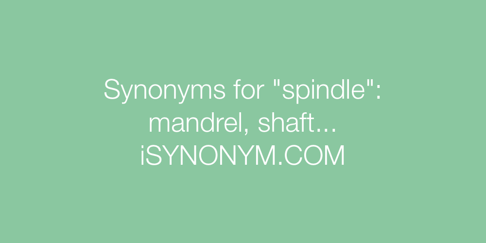 Synonyms spindle