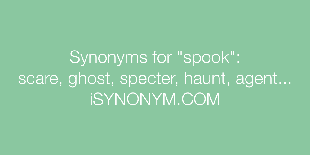 Synonyms spook
