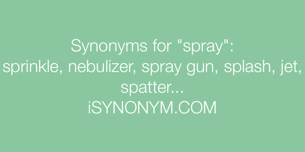 Synonyms spray