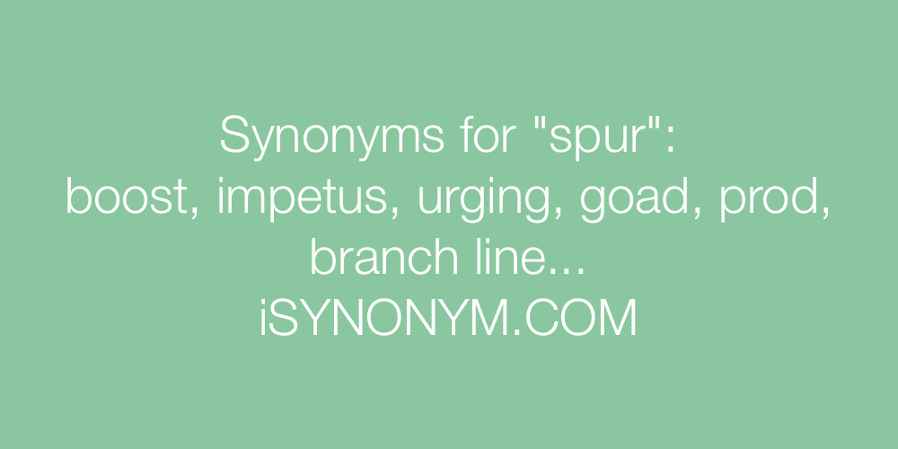 Synonyms spur