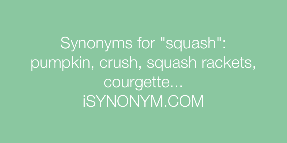 Synonyms squash