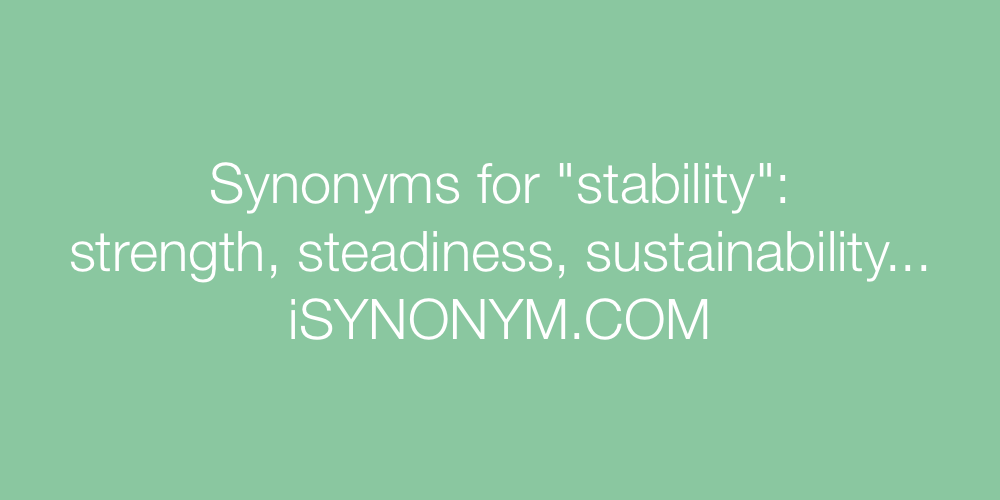 Synonyms stability
