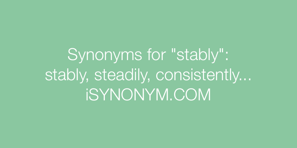 Synonyms stably