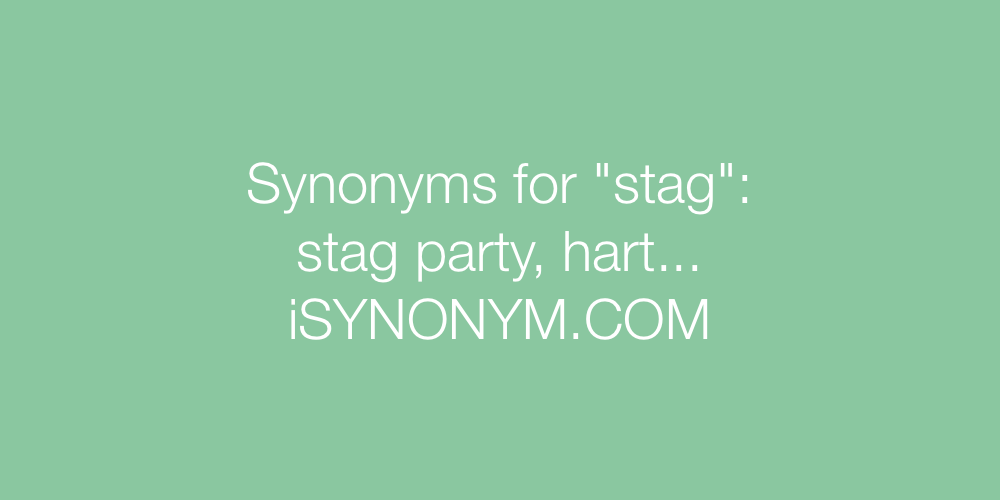 Synonyms stag