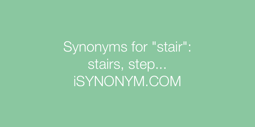 Synonyms stair