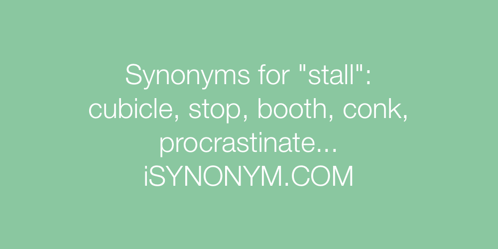 Synonyms stall