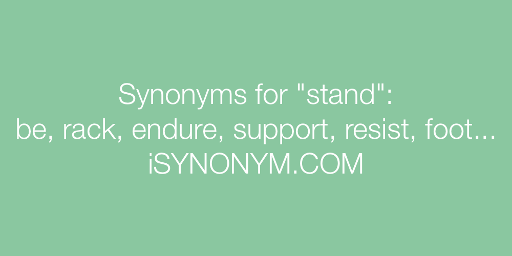 Synonyms stand
