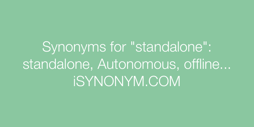 Synonyms standalone