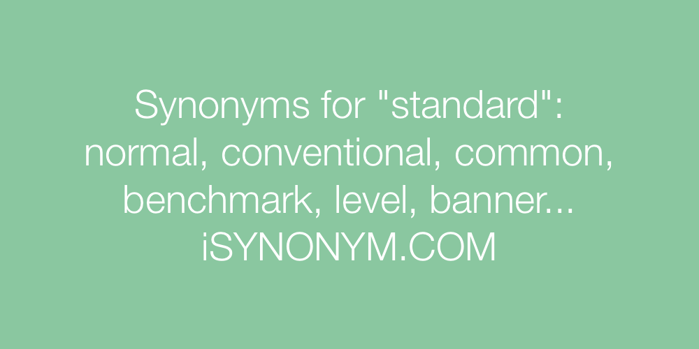 Synonyms standard