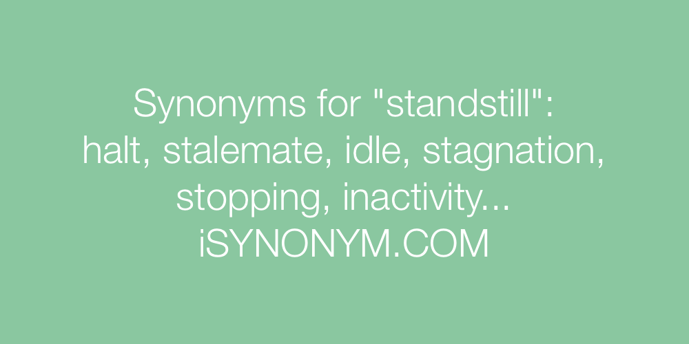 Synonyms standstill