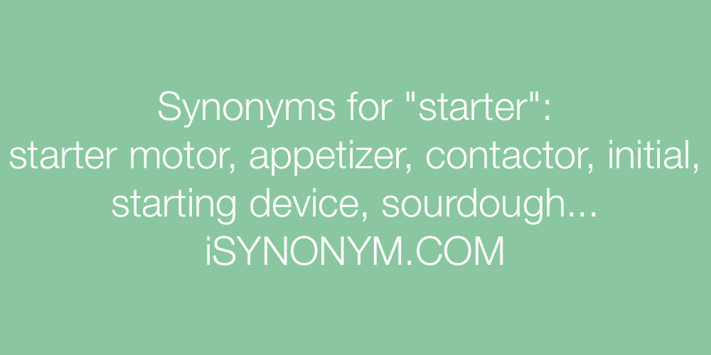 Synonyms starter