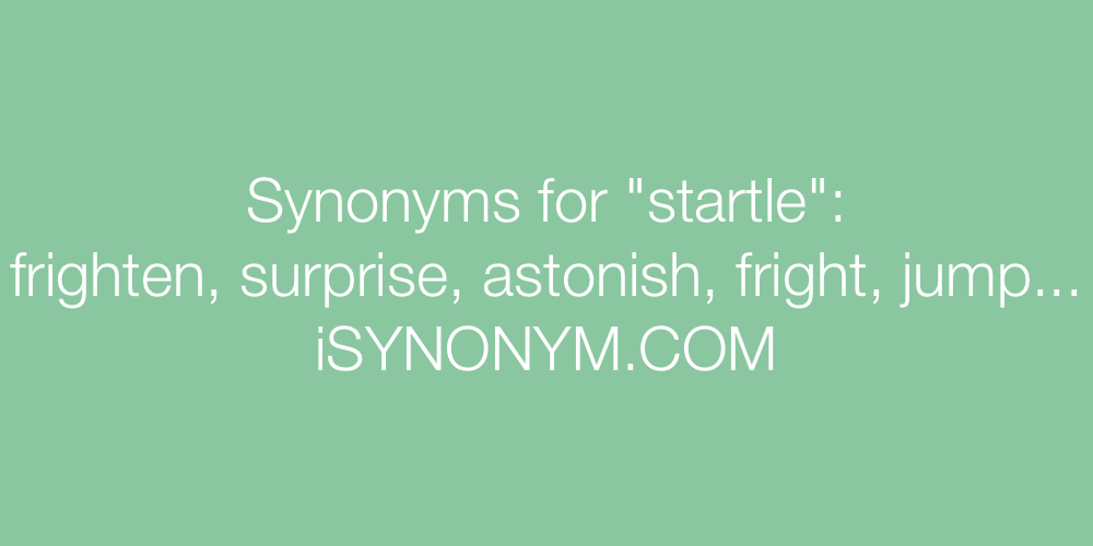 Synonyms startle