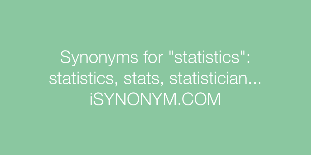 Synonyms statistics