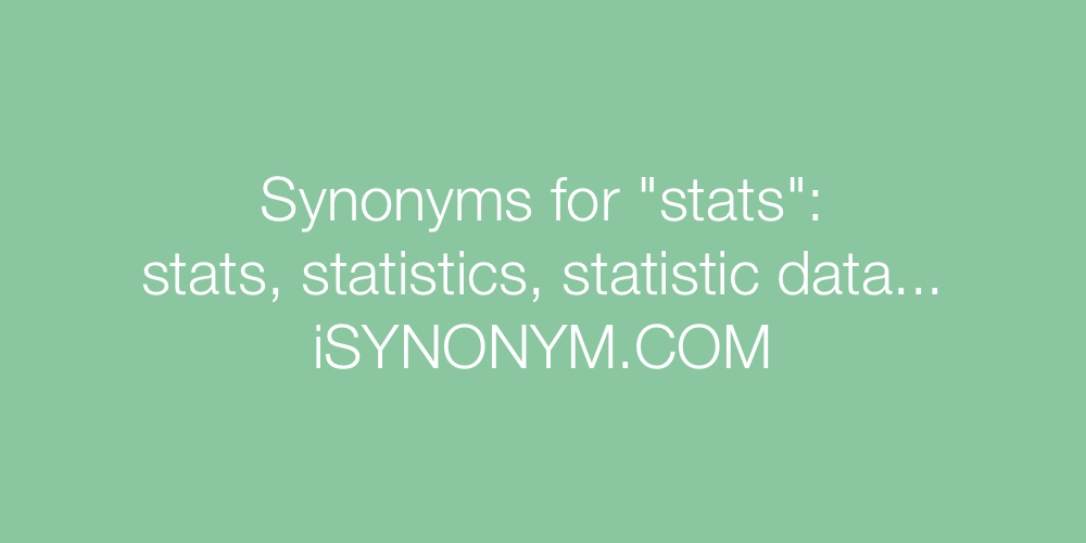 Synonyms stats