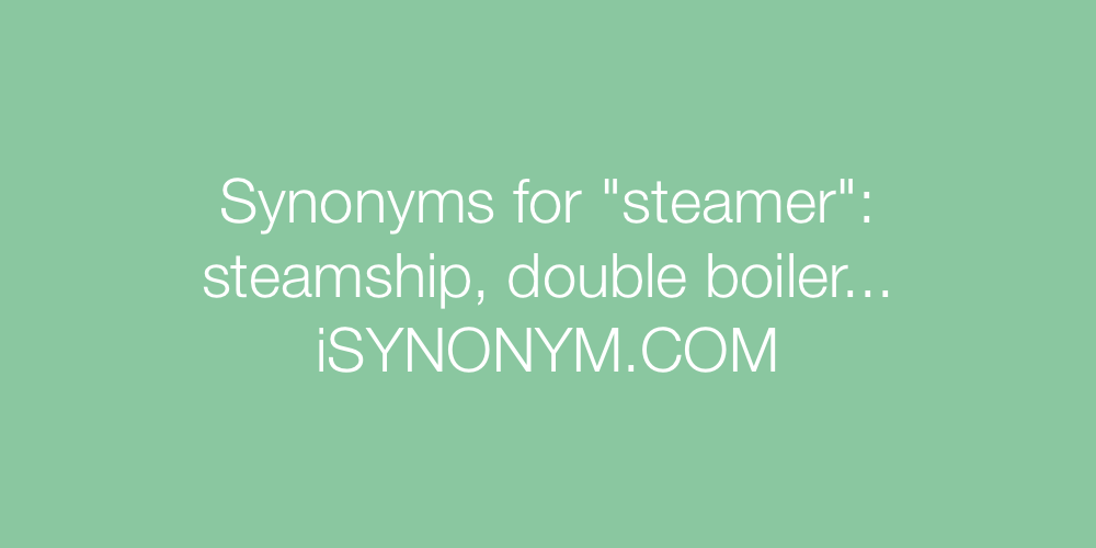 Synonyms steamer