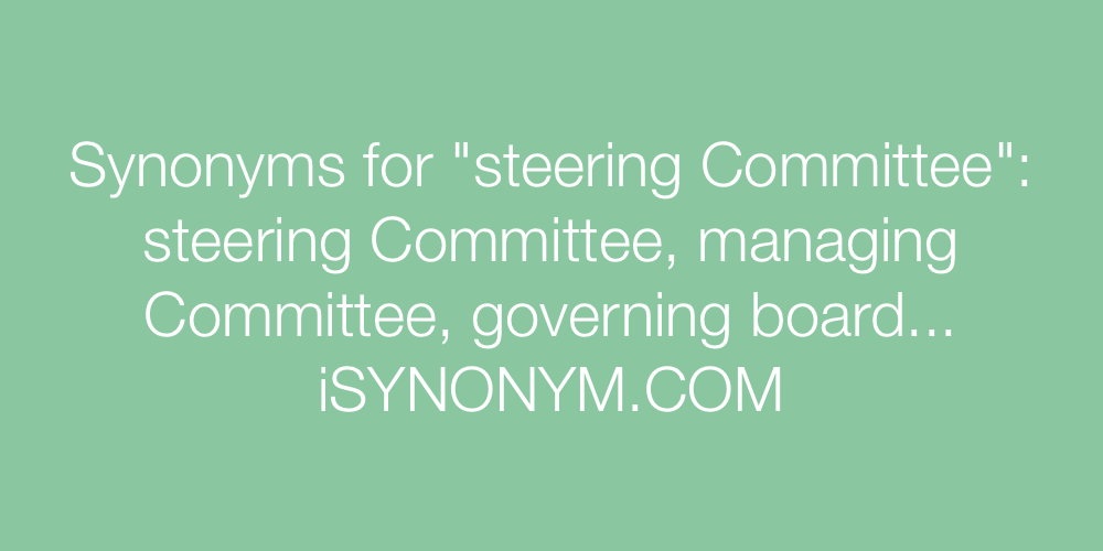 Synonyms steering Committee