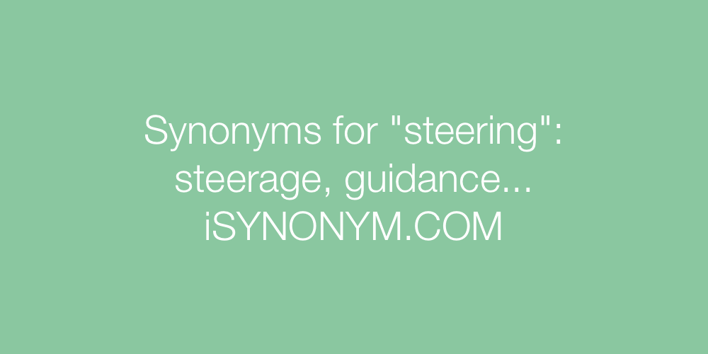 Synonyms steering