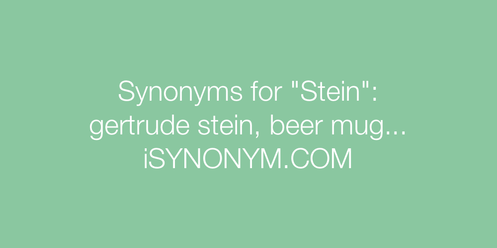 Synonyms Stein