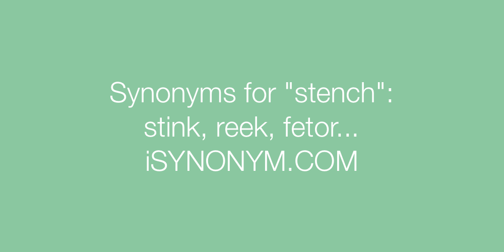 Synonyms stench