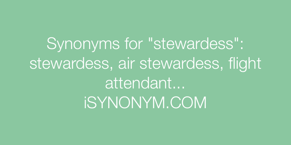 Synonyms stewardess