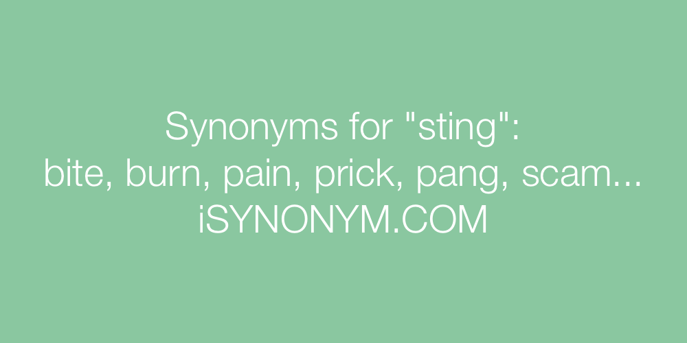 Synonyms sting