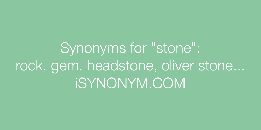 Synonyms stone