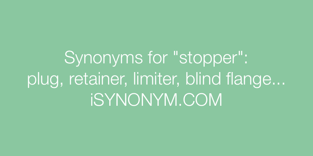 Synonyms stopper