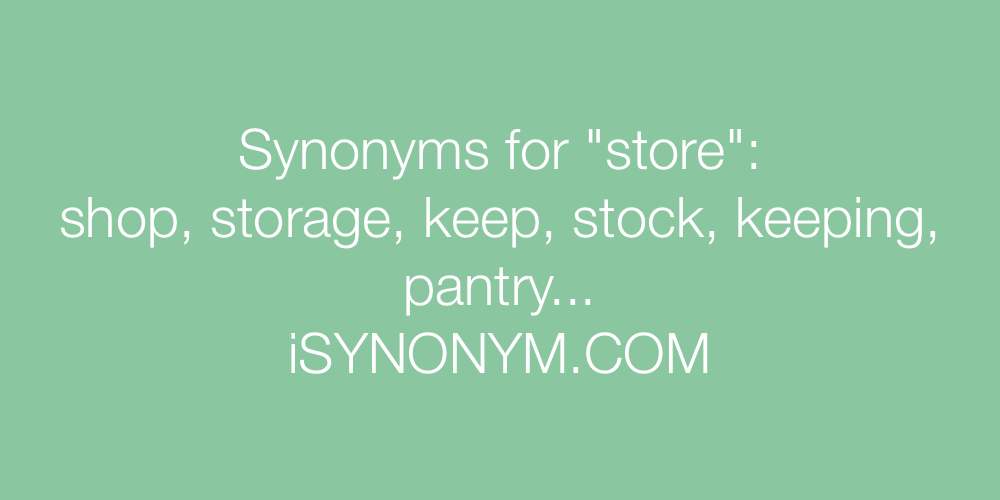 Synonyms store