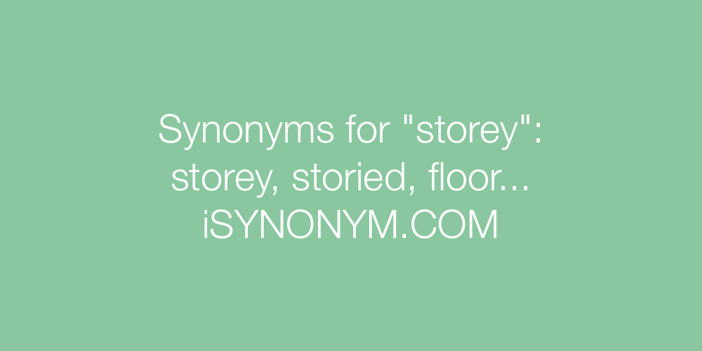 Synonyms storey