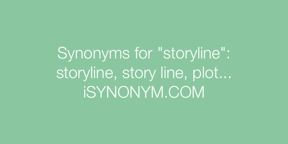 Synonyms storyline