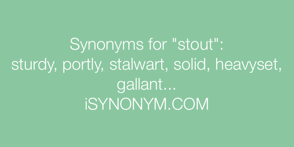 Synonyms stout