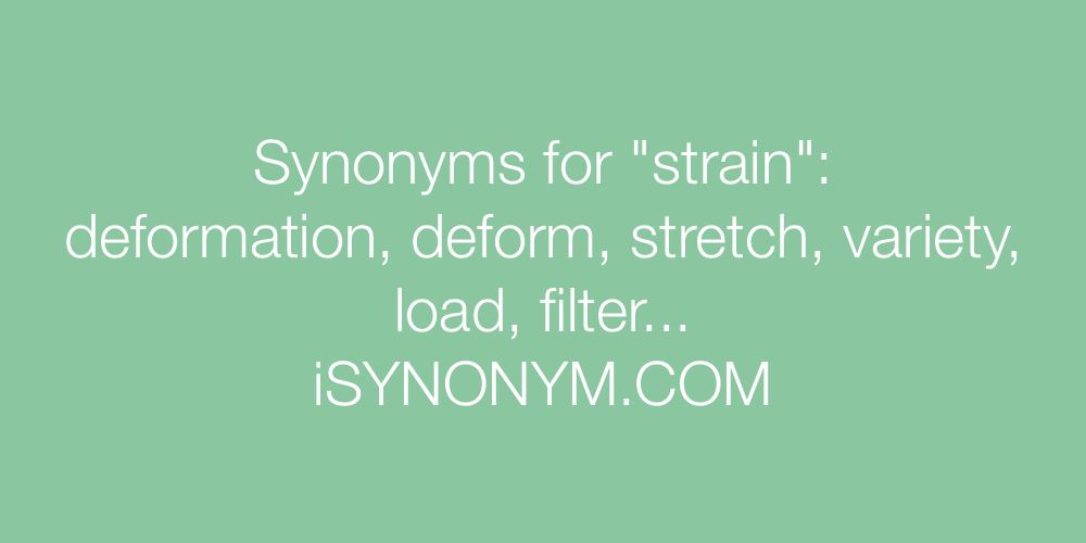 Synonyms strain