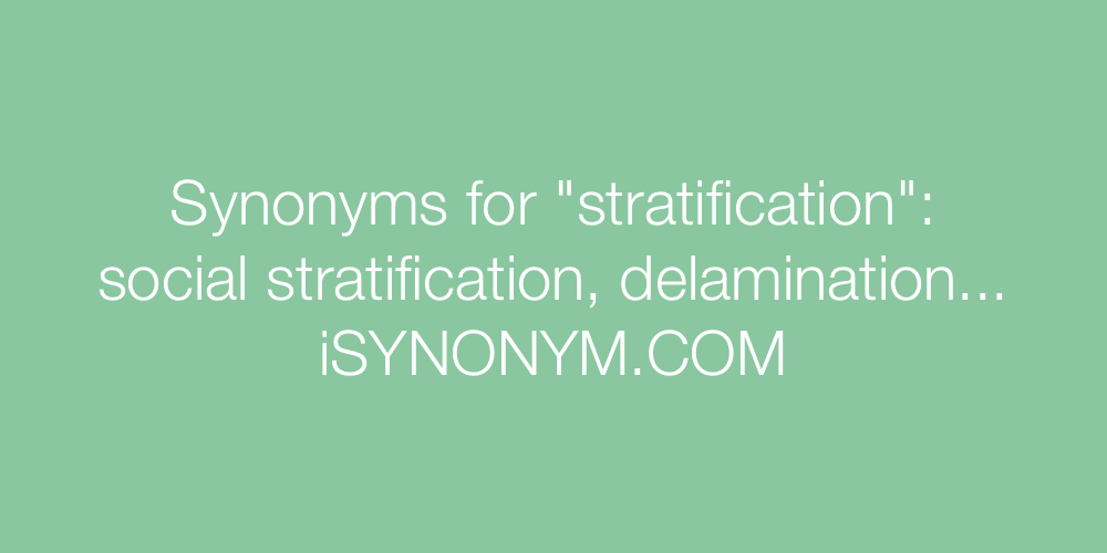 Synonyms stratification