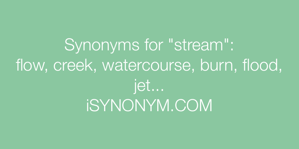 Synonyms stream