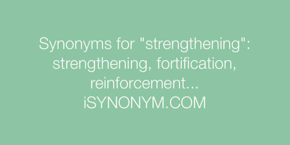Synonyms strengthening